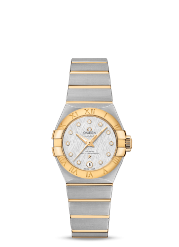 Omega Constellation Co-Axial Master Chronometer 27 Stainless Steel / Yellow Gold / Silver Silk-Diamond